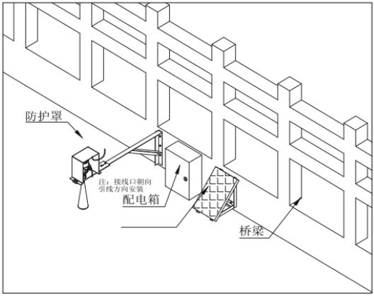 雷达水位计安装示意图