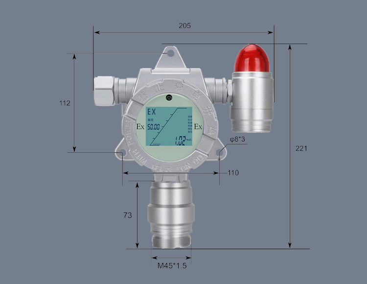 MDR-3000-H2S 在线式硫化氢浓度检测仪